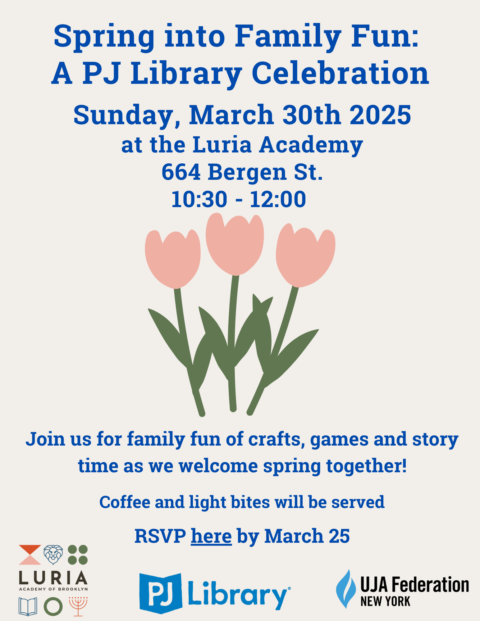 Spring Into Family Fun: A PJ Library Event at Luria Academy